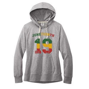 Juneteenth 19 for african independence and freedom 1865 Women's Fleece Hoodie