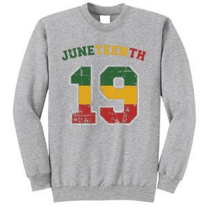 Juneteenth 19 for african independence and freedom 1865 Tall Sweatshirt