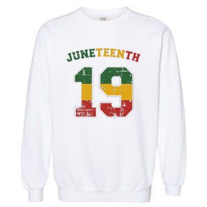 Juneteenth 19 for african independence and freedom 1865 Garment-Dyed Sweatshirt