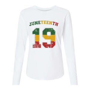 Juneteenth 19 for african independence and freedom 1865 Womens Cotton Relaxed Long Sleeve T-Shirt