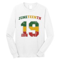 Juneteenth 19 for african independence and freedom 1865 Long Sleeve Shirt