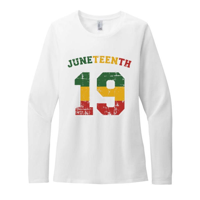 Juneteenth 19 for african independence and freedom 1865 Womens CVC Long Sleeve Shirt