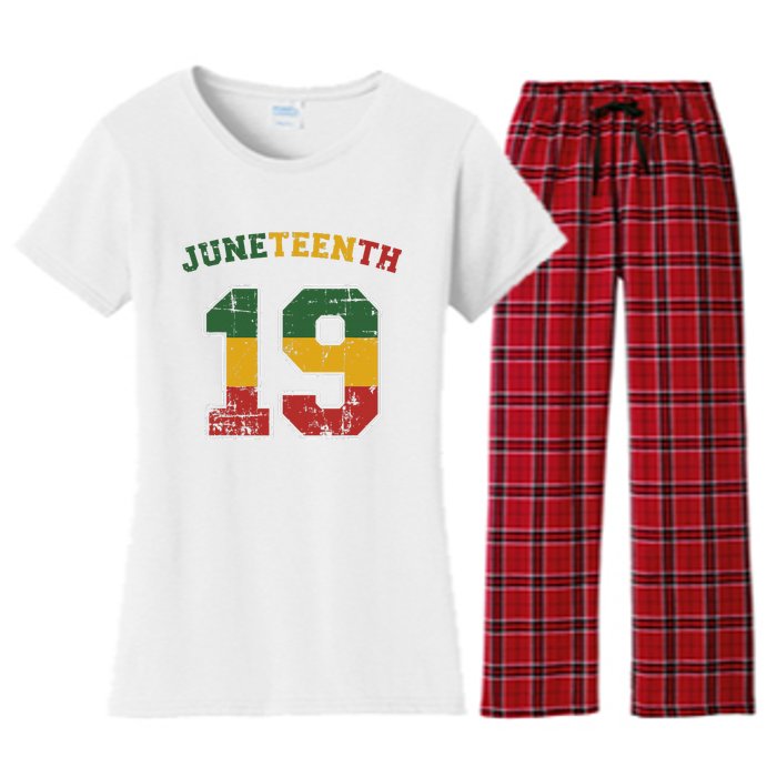 Juneteenth 19 for african independence and freedom 1865 Women's Flannel Pajama Set