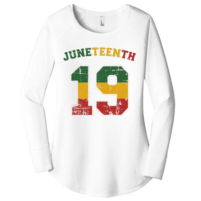 Juneteenth 19 for african independence and freedom 1865 Women's Perfect Tri Tunic Long Sleeve Shirt