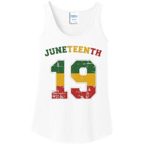 Juneteenth 19 for african independence and freedom 1865 Ladies Essential Tank