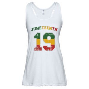 Juneteenth 19 for african independence and freedom 1865 Ladies Essential Flowy Tank