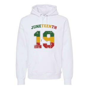 Juneteenth 19 for african independence and freedom 1865 Premium Hoodie