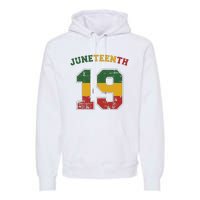 Juneteenth 19 for african independence and freedom 1865 Premium Hoodie