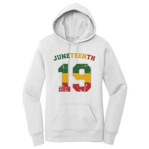 Juneteenth 19 for african independence and freedom 1865 Women's Pullover Hoodie