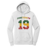 Juneteenth 19 for african independence and freedom 1865 Women's Pullover Hoodie