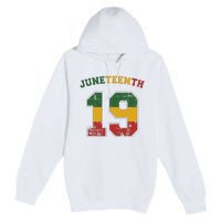 Juneteenth 19 for african independence and freedom 1865 Premium Pullover Hoodie