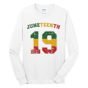 Juneteenth 19 for african independence and freedom 1865 Tall Long Sleeve T-Shirt