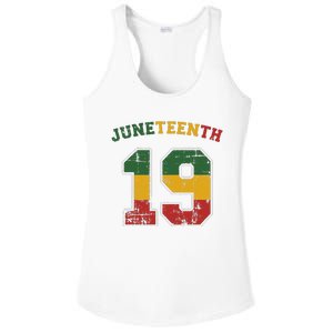 Juneteenth 19 for african independence and freedom 1865 Ladies PosiCharge Competitor Racerback Tank