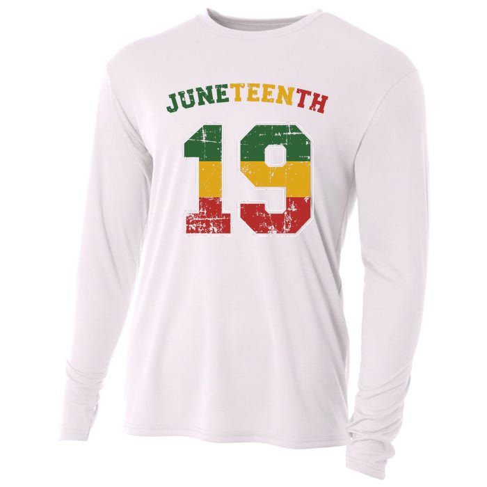 Juneteenth 19 for african independence and freedom 1865 Cooling Performance Long Sleeve Crew