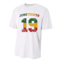 Juneteenth 19 for african independence and freedom 1865 Performance Sprint T-Shirt