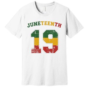 Juneteenth 19 for african independence and freedom 1865 Premium T-Shirt