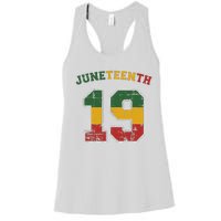 Juneteenth 19 for african independence and freedom 1865 Women's Racerback Tank