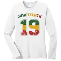 Juneteenth 19 for african independence and freedom 1865 Ladies Long Sleeve Shirt