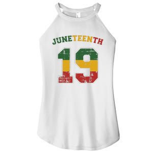 Juneteenth 19 for african independence and freedom 1865 Women's Perfect Tri Rocker Tank