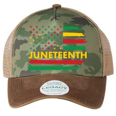 Juneteenth American Flag Legacy Tie Dye Trucker Hat