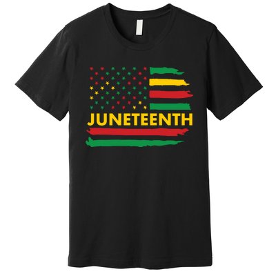 Juneteenth American Flag Premium T-Shirt