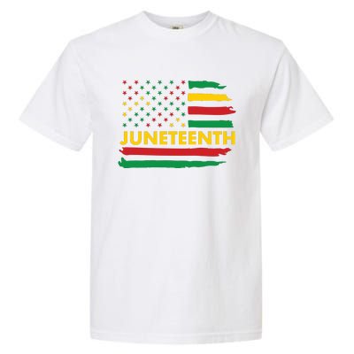 Juneteenth American Flag Garment-Dyed Heavyweight T-Shirt