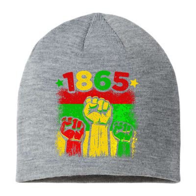 Juneteenth 1865 Freedom Flag Black African America Sustainable Beanie