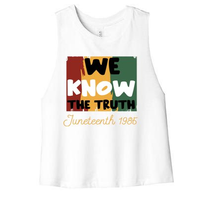 Junenth 1865 Gift Women's Racerback Cropped Tank