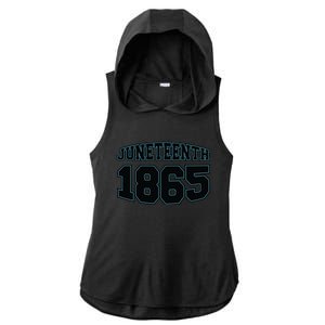 Junenth 1865 Gift Ladies PosiCharge Tri-Blend Wicking Draft Hoodie Tank