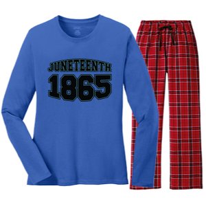 Junenth 1865 Gift Women's Long Sleeve Flannel Pajama Set 