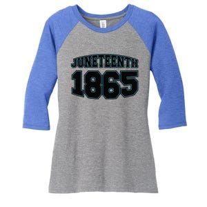 Junenth 1865 Gift Women's Tri-Blend 3/4-Sleeve Raglan Shirt