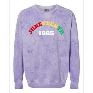 Junenth 1865 Gift Colorblast Crewneck Sweatshirt