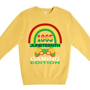 Juneteenth 1865 Gaming Game Lover Meaningful Gift Premium Crewneck Sweatshirt