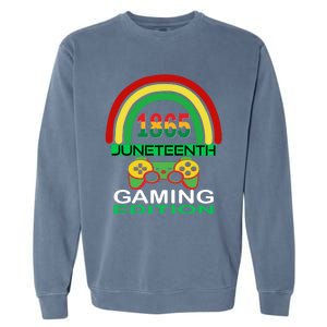 Juneteenth 1865 Gaming Game Lover Meaningful Gift Garment-Dyed Sweatshirt