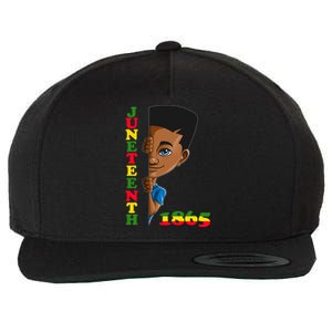 Juneteenth 1865 Hidden Looks Freedom Black Gift Wool Snapback Cap