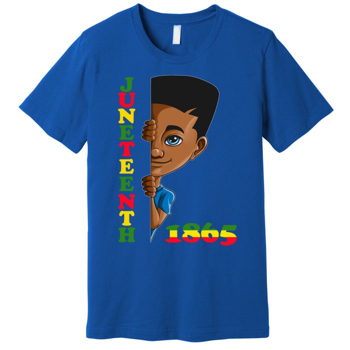 Juneteenth 1865 Hidden Looks Freedom Black Gift Premium T-Shirt