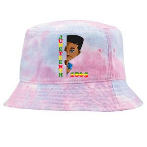 Juneteenth 1865 Hidden Looks Freedom Black Gift Tie-Dyed Bucket Hat