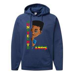 Juneteenth 1865 Hidden Looks Freedom Black Gift Performance Fleece Hoodie