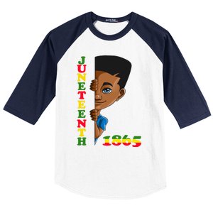 Juneteenth 1865 Hidden Looks Freedom Black Gift Baseball Sleeve Shirt