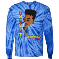 Juneteenth 1865 Hidden Looks Freedom Black Gift Tie-Dye Long Sleeve Shirt