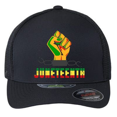 Juneteenth 1865 Hands In Chain Flexfit Unipanel Trucker Cap