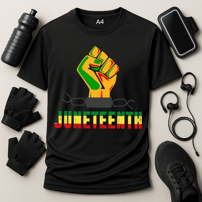 Juneteenth 1865 Hands In Chain Performance Shirt