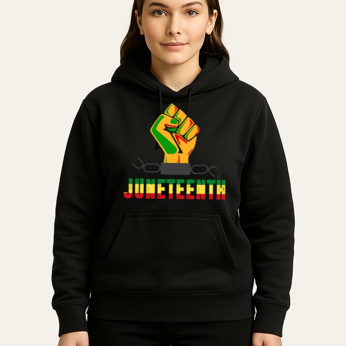 Juneteenth 1865 Hands In Chain Hoodie