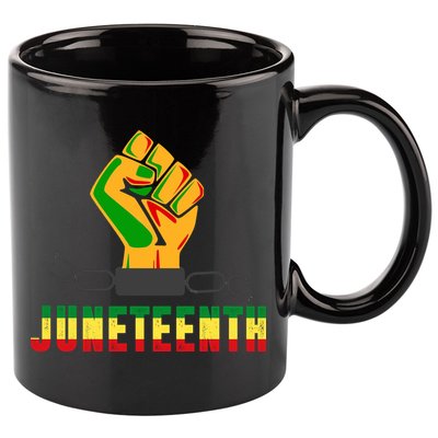 Juneteenth 1865 Hands In Chain 11oz C Handle Ceramic Mug