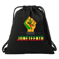 Juneteenth 1865 Hands In Chain Drawstring Bag