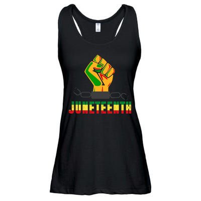 Juneteenth 1865 Hands In Chain Ladies Essential Flowy Tank
