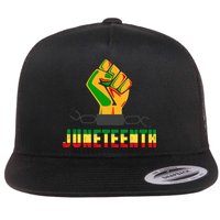 Juneteenth 1865 Hands In Chain Flat Bill Trucker Hat
