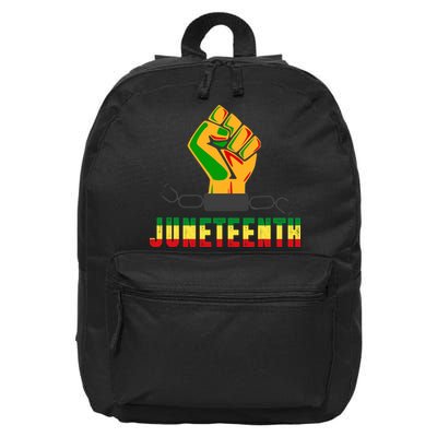 Juneteenth 1865 Hands In Chain 16 in Basic Backpack