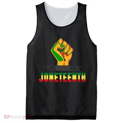 Juneteenth 1865 Hands In Chain Mesh Reversible Basketball Jersey Tank