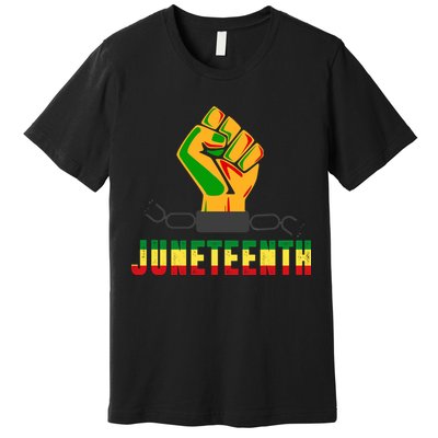 Juneteenth 1865 Hands In Chain Premium T-Shirt